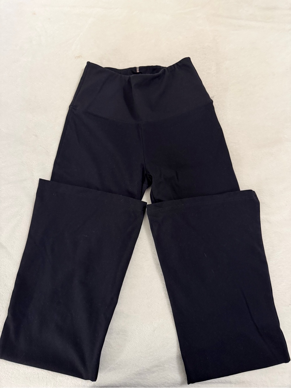 Garage Black High-Waist Wide-Leg Pants